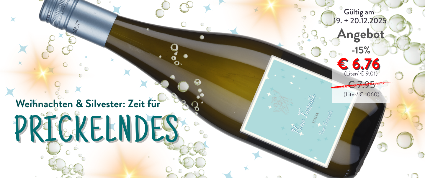 Weinnachten & Silvester: Zeit für Prickelndes bei Wein-Musketier