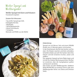 Spargelrezepte mit Erfolgsgarantie und perfekte Weinbegleiter aus Deutschland von Ihrem Wein-Musketier in Stuttgart Deutsche Weine mit Spargel: italienisch und französisch inspiriert!  Zwei Spargelrezepte: hochwertige Zutaten, einfache und schnelle Zubereitung mit Erfolgsgarantie.